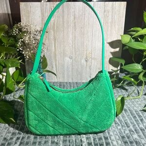 H&M Green Fuzzy Purse
